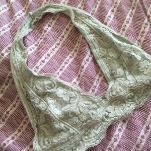 UO light green lace bralette